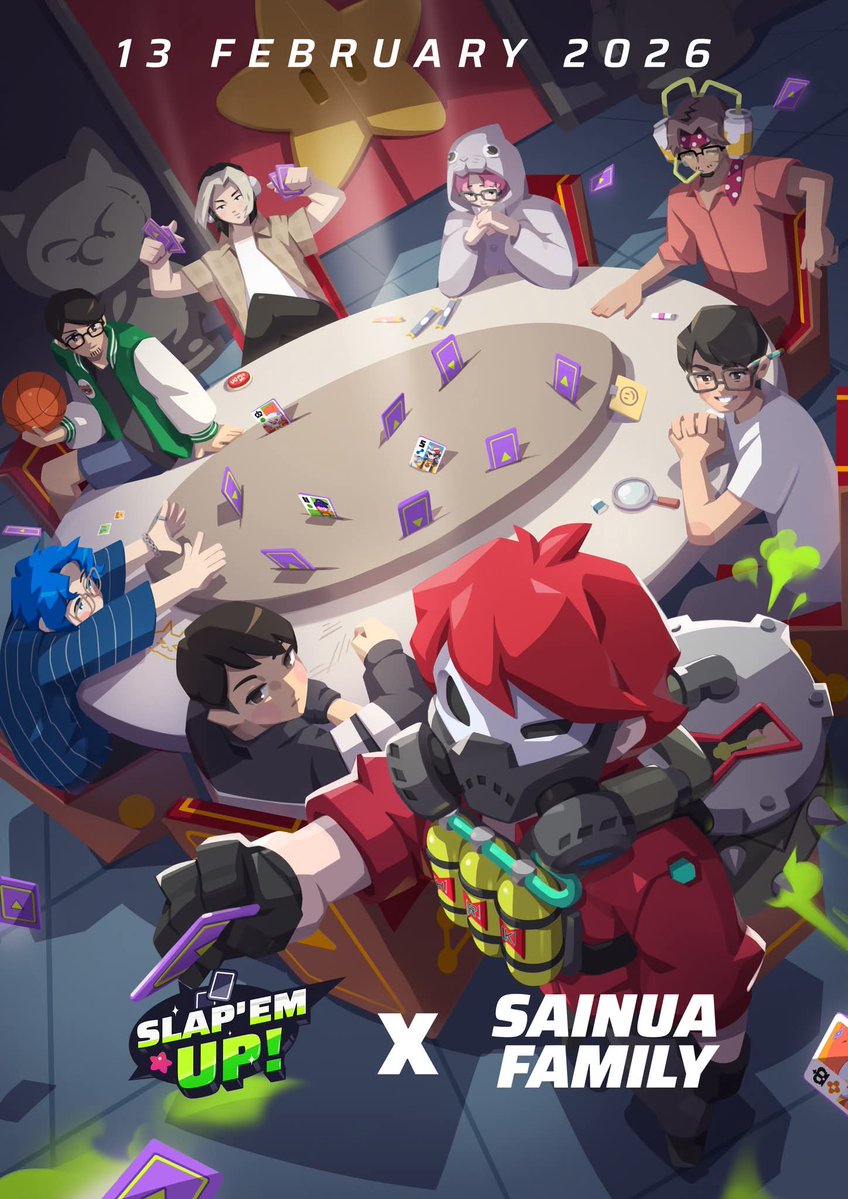 มาร่วมเปิดศักราชความนัวได้แล้ววันนี้ในเกม...อย่าช้า เดี๋ยวจะหาว่าพี่ไม่เตือน !

กิจกรรมมากมายตลอดเดือนแห่งความรักเดี๋ยวทยอยมาแน่นอน

 อ่านรายละเอียดเพิ่มเติมได้ที่ facebook.com/share/p/17phYt…

#SlapEmUpXSainuaFamily #sainuafamily  #ไพ่สลาฟสุดแสบ #SlapEmUp #ใส่นัวแฟมิลี่