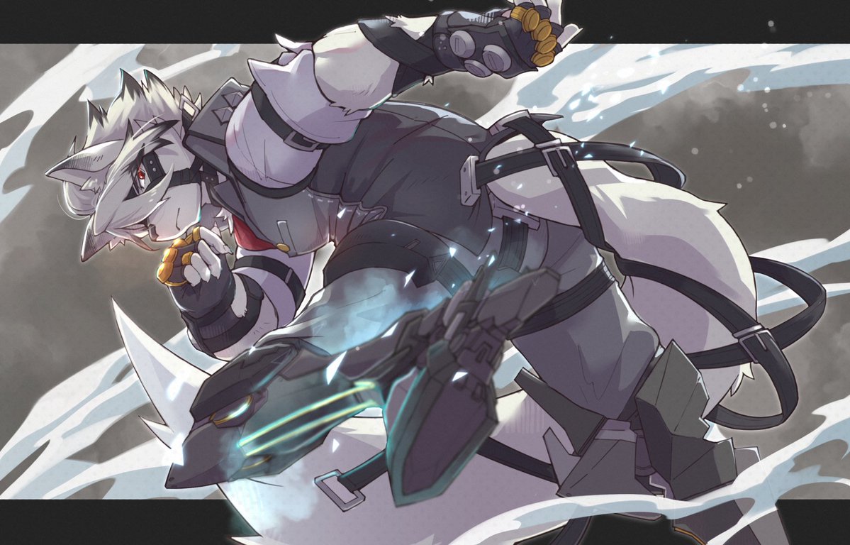 ライカンさん初めて描いたけど難しすぎる!!
普段丸々してる絵ばっかりだからスマートなキャラも練習しよね……