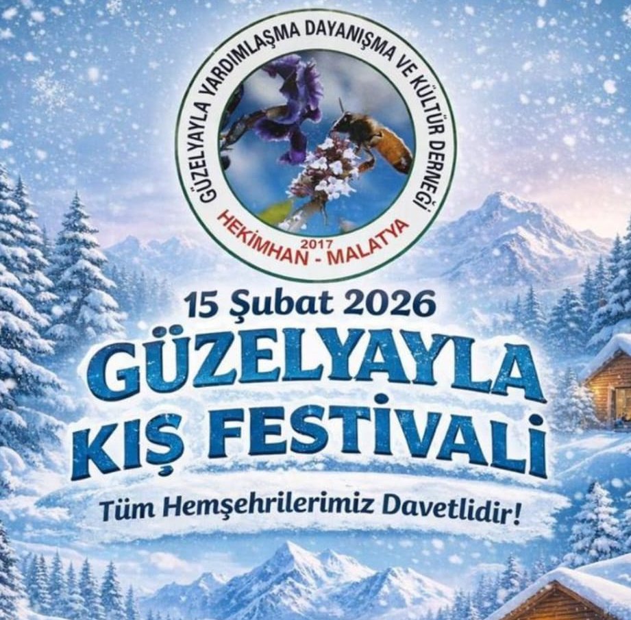 Malatya’da bir ilk…
Hekimhan Güzelyayla Köyü, kış festivali düzenliyor.
Malatya Vuslat TV, Güzelyayla’nın güzel insanlarıyla bu özel günde bir arada olacak.
Gazeteci Necdet Akboğa , “DOST KERVANI” diyerek yollara düşecek.