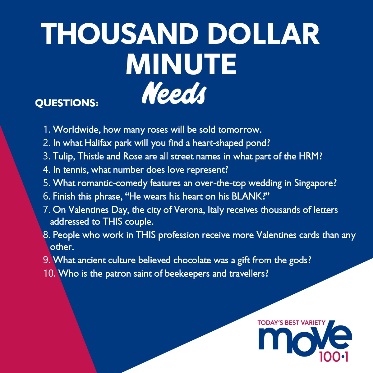 Move100Halifax's tweet image. 1st time player Karen Gates with 3/10 today! How did you do?

💰 Your turn to play for $1000 Tuesday at 7!
⛽️ You'll be in to win $100 to Needs Convenience!
📻 #ListenLive the free iHeartRadio Canada app!
- Erin &amp;amp; Peter #MOVEMornings