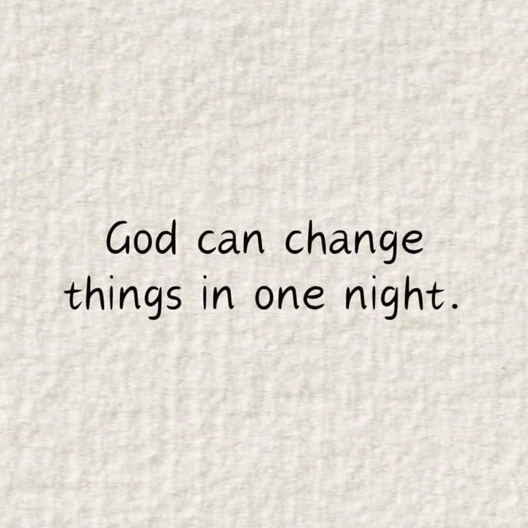 Just one night.
If you believe type Amen.