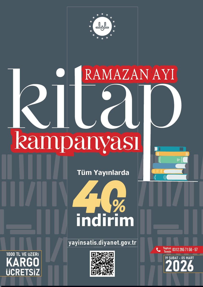 RAMAZAN AYINA ÖZEL KİTAP KAMPANYASI
Diyanet İşleri Başkanlığı Dini Yayınlar Genel Müdürlüğü tarafından, Ramazan ayının manevi iklimine katkı sunmak amacıyla tüm yayınlarda %40 indirim uygulanacaktır.