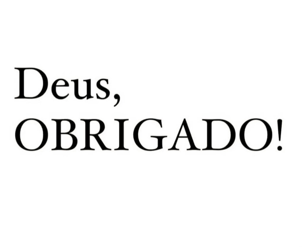 Deus, OBRIGADO!
