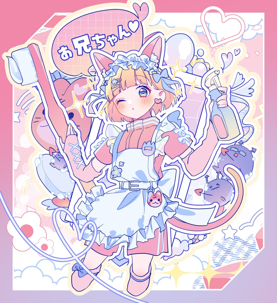 私はこういう絵を描いています パステルカラーが大好きです