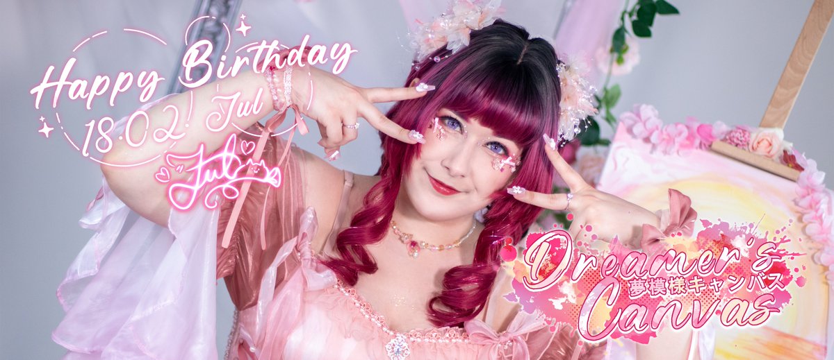 🎨 “Playing straight with this image I draw, I'll repaint it without delay!” 🎨

🐱: <a href="/kiiska_jul/">Jul 💞</a> 
🖌: <a href="/caruka_chan/">Caruka 🐑🤍✨️</a> &amp; <a href="/Mizzzo_soup/">Nate | walking egg</a> 

Happy Birthday to our member and leader, Jul! 🎀🐱