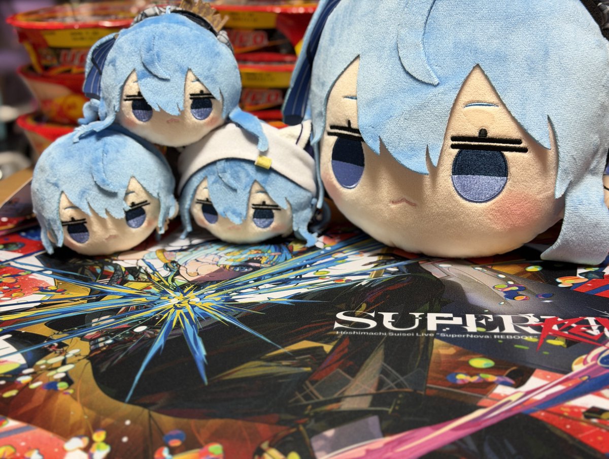 仕事終わりにゲーセン行ってすいちゃんのプライズ獲ってきた