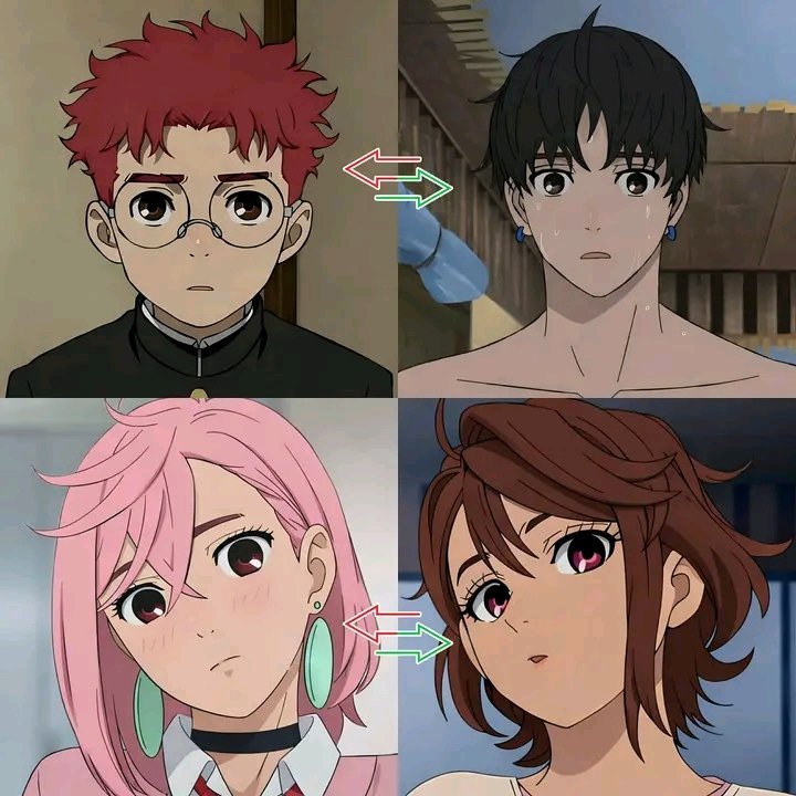 AnimexTwts's tweet image. Hair switch
