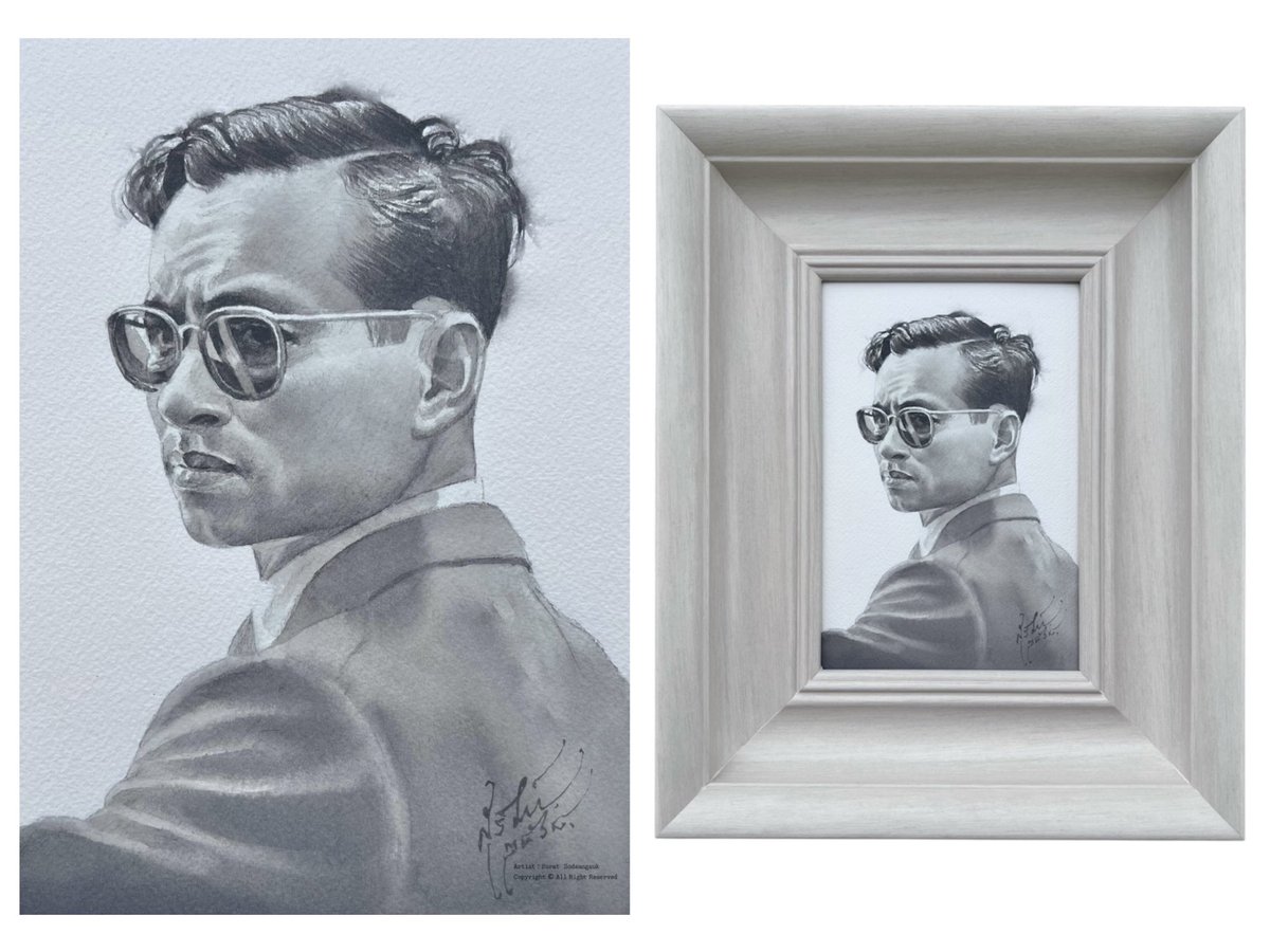 ꧁ ⊱ 𝓚𝓲𝓷𝓰 𝓑𝓱𝓾𝓶𝓲𝓫𝓸𝓵 ⊰ ꧂
   ผลงานสีน้ำบนกระดาษคอตตอน
 ขนาดรวมกรอบรูป 36.5x29 ซ.ม.
 
 ♢ สนใจสนับสนุนผลงานติดต่อ..
 ♢ ทาง 𝕏 ข้อความ
 ✰  𝙻𝚒𝚗𝚎 𝙸𝙳 : 𝚜𝚞𝚛𝚊𝚝_𝚜𝚝𝚞𝚍𝚒𝚘
 ♢ ☏ 𝟶 𝟿 𝟼  𝟷 𝟿 𝟻 𝟺 𝟼 𝟸 𝟺
 ♢ ข อ บ คุ ณ ค รั บ ผ ม