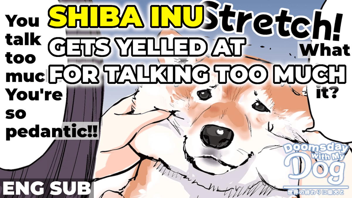 Seka_Shiba's tweet image. Asked by the high school girl Master, "Can I be happy in this world?", what is the answer of Haru, the Shiba Inu...?🐾🐶

The Logical &amp;amp; Long-Winded Talking Shiba Inu👇
youtu.be/wvNqInqmq-s
(English subs available!)

#SekaShiba #DoomsdayWithMyDog #Anime