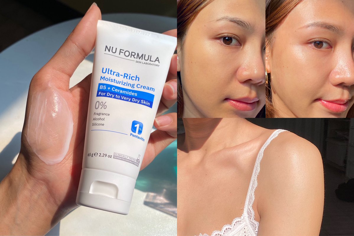 เจอแล้ว มอยส์ที่ใช้ได้หลอดเดียวจบ เนื้อครีมเข้มข้นมาก แต่โครตสบายผิวอะ 🤍
Ultra-Rich มอยส์ครีมเข้มข้นจริง แต่ไม่เหนียวเลยย ทาได้ตั้งแต่หน้ายันขา  
เขามี Pentavitin 1% + Ceramide Complex ที่ไม่ว่าจะผิวแห้ง คัน ระคายเคือง ตัวนี้นางเอาอยู่หมด ทำให้ผิวชุ่มชื้นยาวนานถึง 72 ชม.