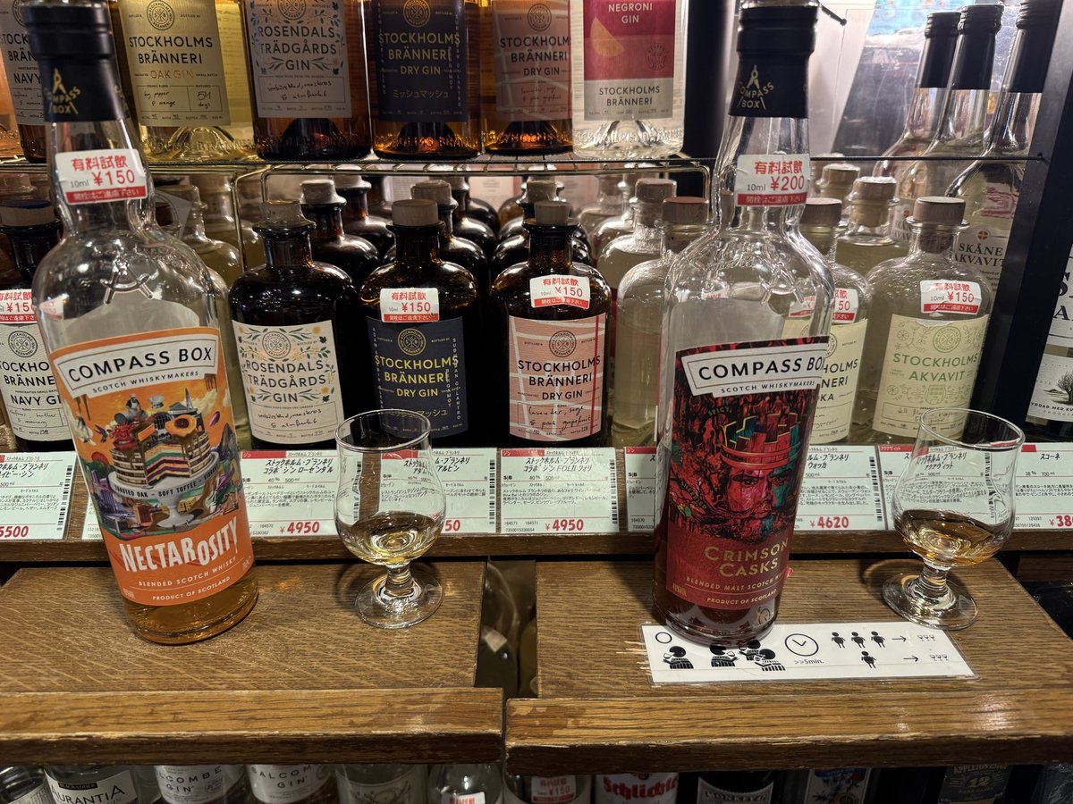bread_sorrow's tweet photo. 少し前に東京駅のリカーズハセガワさんで試飲させていただいたコンパスボックス🥃

ネクタロシティ美味しかったです🙌
#TWLC https://t.co/R68i6IIe18