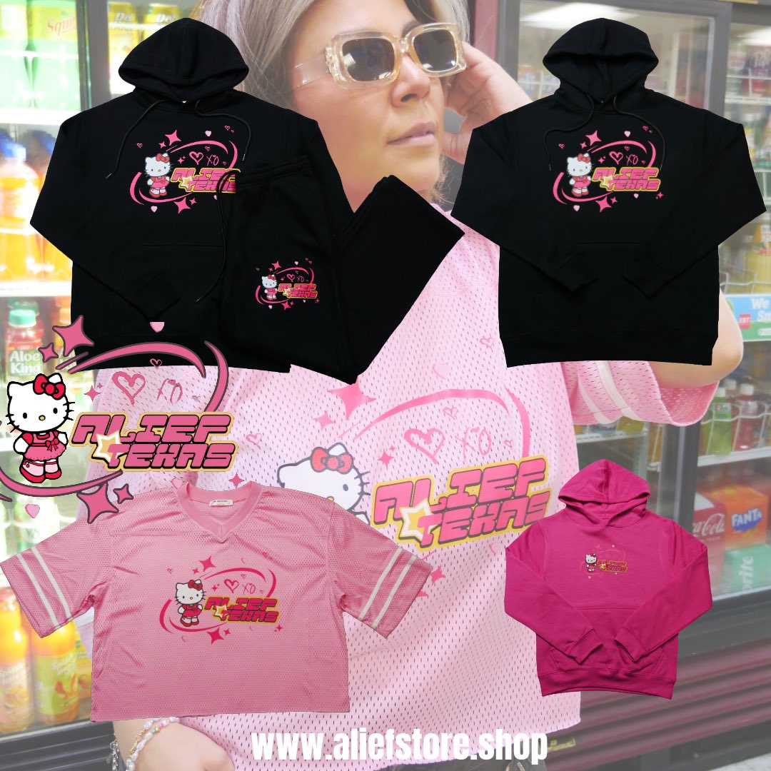 aliefstore's tweet photo. Feeling purr-fectly in love, bestie 🎀💘
Our Alief Kitty Valentine’s drop just landed — so kawaii, so iconic 💖
Pink for the sweeties, black for the baddies 🖤💗
Major heart-eyes energy ✨
Shop now, cutie 💌

xoxo, Alief 🎀🍎
https://t.co/g25p5w2BIZ https://t.co/knL0y1qZ2s