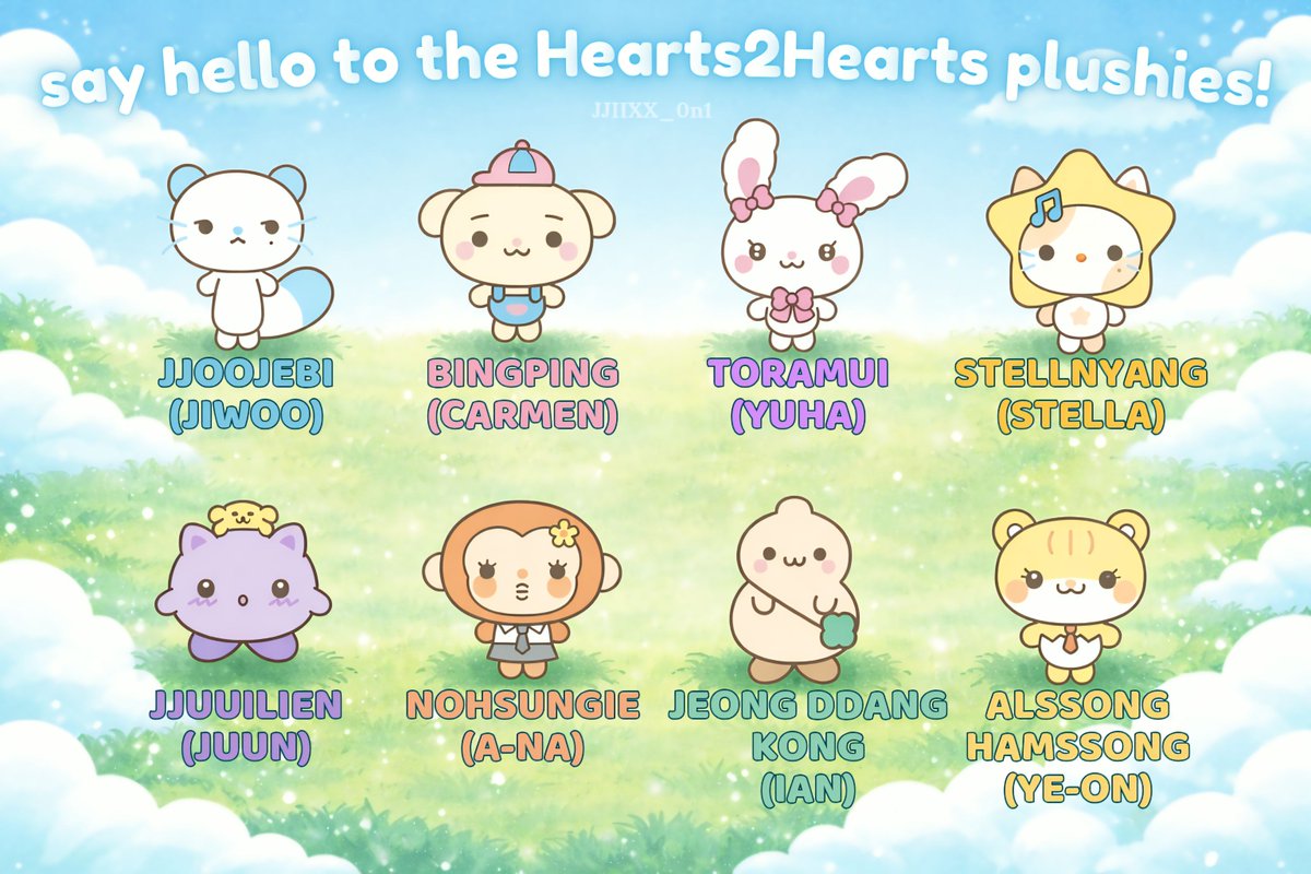 meet the #Hearts2Hearts plushies, they finally got their own