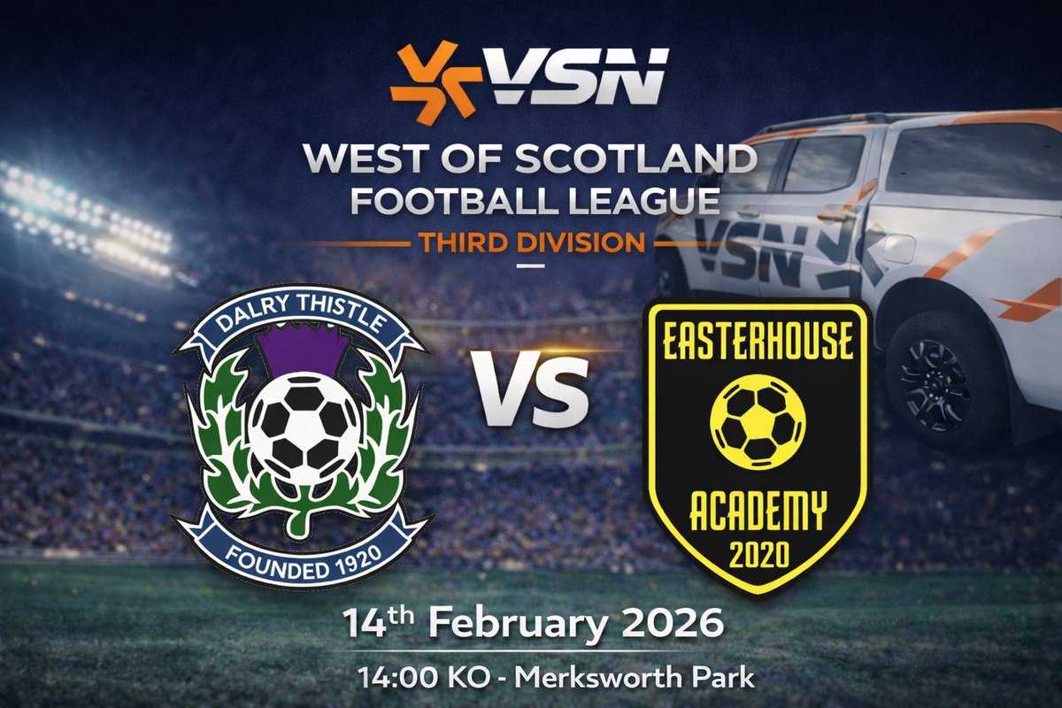 vsnsport's tweet image. Tomorrow see's me at game 3 this week with a @OfficialWoSFL 3rd Div clash 7th vs 10th and 3 points seperating the teams.

⚽️ @Dalry_ThistleFC vs @EasterhouseFA 
📍 Merksworth Park, Dalry 
⏲️ 14.00 KO
🍾 Presented by Gaz!

Sponsor shoutout - dalrycommunitysportsclub.co.uk

#vsnsport