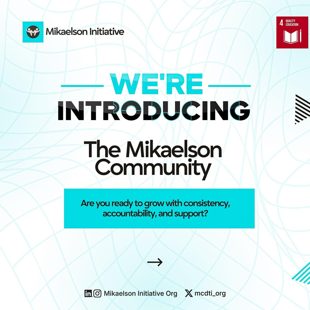 The Mikaelson Community builds discipline, accountability, and leadership across Africa.

Join us to grow daily habits, stay accountable, and connect with like-minded builders.
Growth starts with step sustained by community. 🚀
#LeadershipDevelopment #CommunityImpact