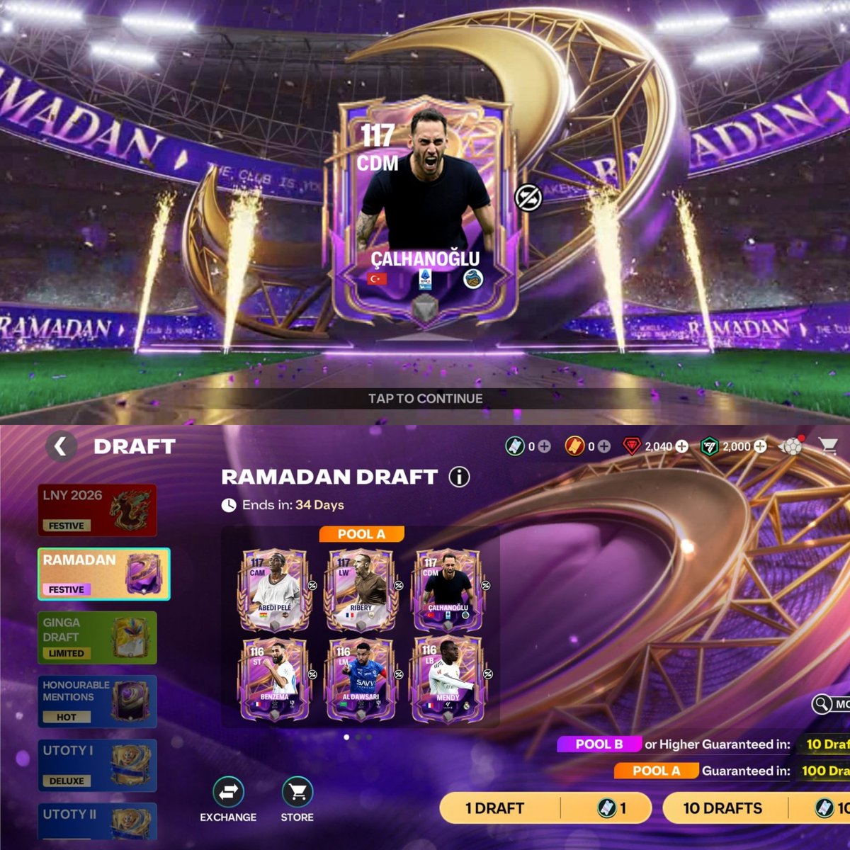 Ramadan Draft is Live Now ✨
Comment Down Your Pulls 👇🏻

<a href="/tutiofifa/">Tío Fifah 🇨🇴 🇵🇸 حرة</a> <a href="/FirstHalfYT/">FirstHalf EAFC</a> <a href="/JONALDINHOtm/">JONALDINHO90™</a> <a href="/99rkreddy/">Rk Reddy</a> <a href="/JXLFM_YT/">JXLFM_YT</a> <a href="/KJavierFM/">K Javier EAFC</a> <a href="/DrPinguPlays/">Doctor Pingu</a> <a href="/MysterioDeYT/">De MYSTéRIO</a> <a href="/VishyFCYT/">Vishy FC</a>  <a href="/newcomerFM/">⭐️ 𝓣𝓮𝓪𝓶 𝓝𝓮𝔀𝓬𝓸𝓶𝓮𝓻𝓕𝓜 ⭐️</a> <a href="/HDWolvie/">WolvieHD</a>

#fcmobile #fifamobile #ramadan #fc26 #eafc