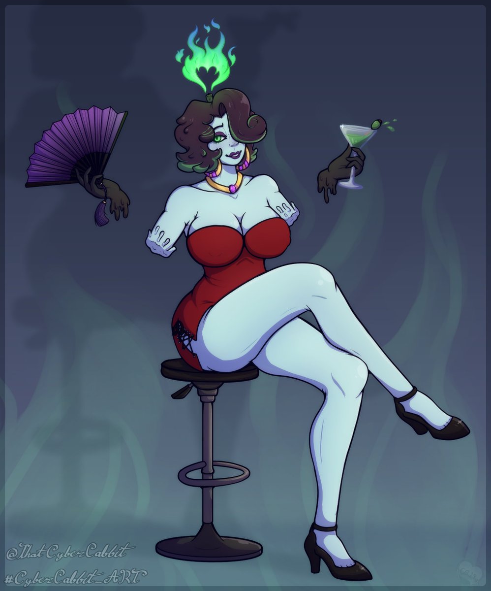 ThatCyberCabbit's tweet image. Another lovely Art commission made for @Pogo_the_goat of, one of his many fabulous OCs, Elenoir~!

I had so much fun drawing her!

#DigitalArt #CyberCabbit_ART #HazbinHotelOC #ArtCommission