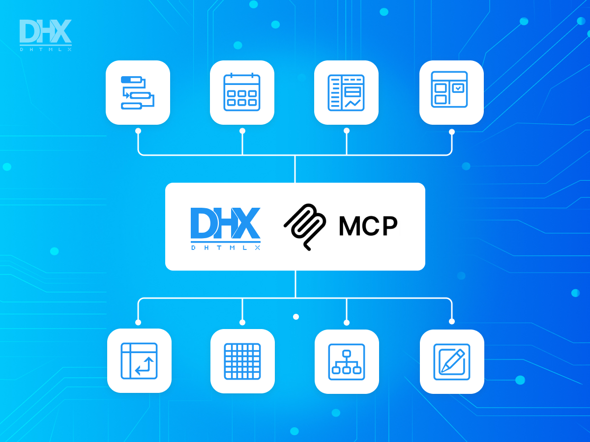 DHTMLX JS UI library tweet media