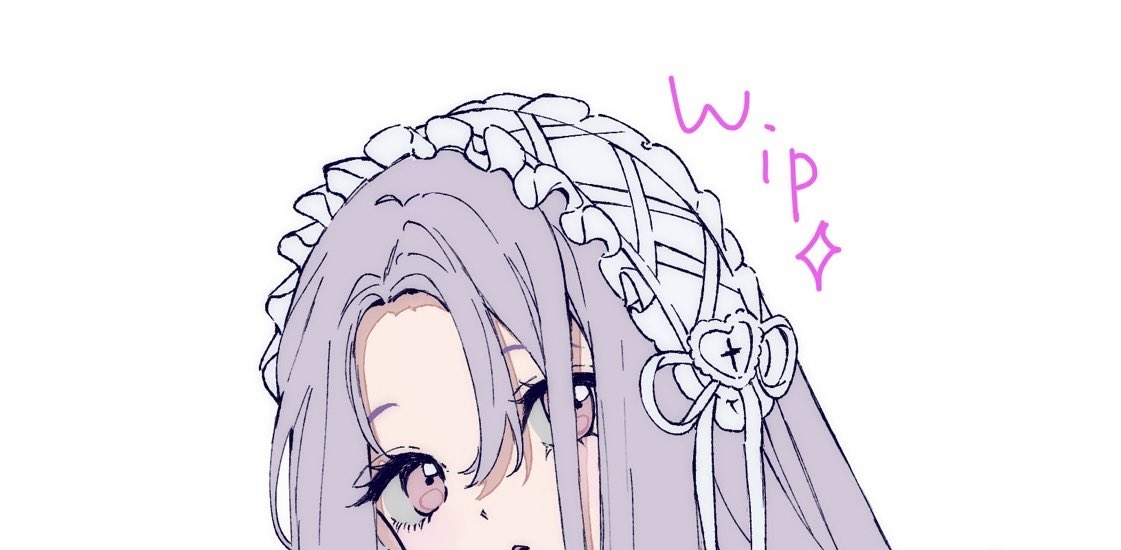 昔没にした絵を完成させてます👼没絵が多すぎる〜 またまた天使ちゃん