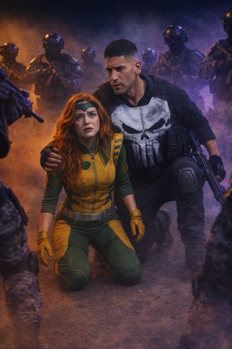 whoismarcelorab's tweet photo. The Punisher will protect Jean Grey from the agents of the Department of Damage Control.
#SpiderManBrandNewDay #SadieSink #JeanGrey #JohnBernthal #Punisher #DODC #MarvelStudios https://t.co/ePLMCf5j7c