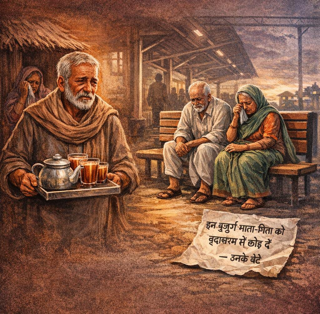 “ऐसी औलाद से क्या फायदा”

औलाद होना ही सुख नहीं, संस्कार होना असली सुख है। माता-पिता को छोड़ने वाले बेटे नहीं, सबसे बड़ा दुख बन जाते हैं… 🙏 #LoveYourParents

आइए 14 फरवरी को #मातृ_पितृ_पूजन_दिवस मनाएँ 🙏
#ParentsWorshipDay

👉 पूरी कहानी लिंक से पढ़े ⤵️
shorturl.at/N34Tm