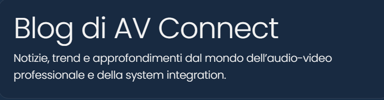 SIEC_Community's tweet photo. AV Connect – Il Salone dell’Audio Video Professionale ha ora un 𝐛𝐥𝐨𝐠 dedicato! 📝🌐🆕

Scopri tutte le novità dal mercato AV e da tutto l'ecosistema AV Connect – Il Salone dell’Audio Video Professionale, visita il 𝐛𝐥𝐨𝐠 𝐀𝐕 𝐂𝐨𝐧𝐧𝐞𝐜𝐭! 

👉https://t.co/XAuHtis3zH https://t.co/42KROtHVB5