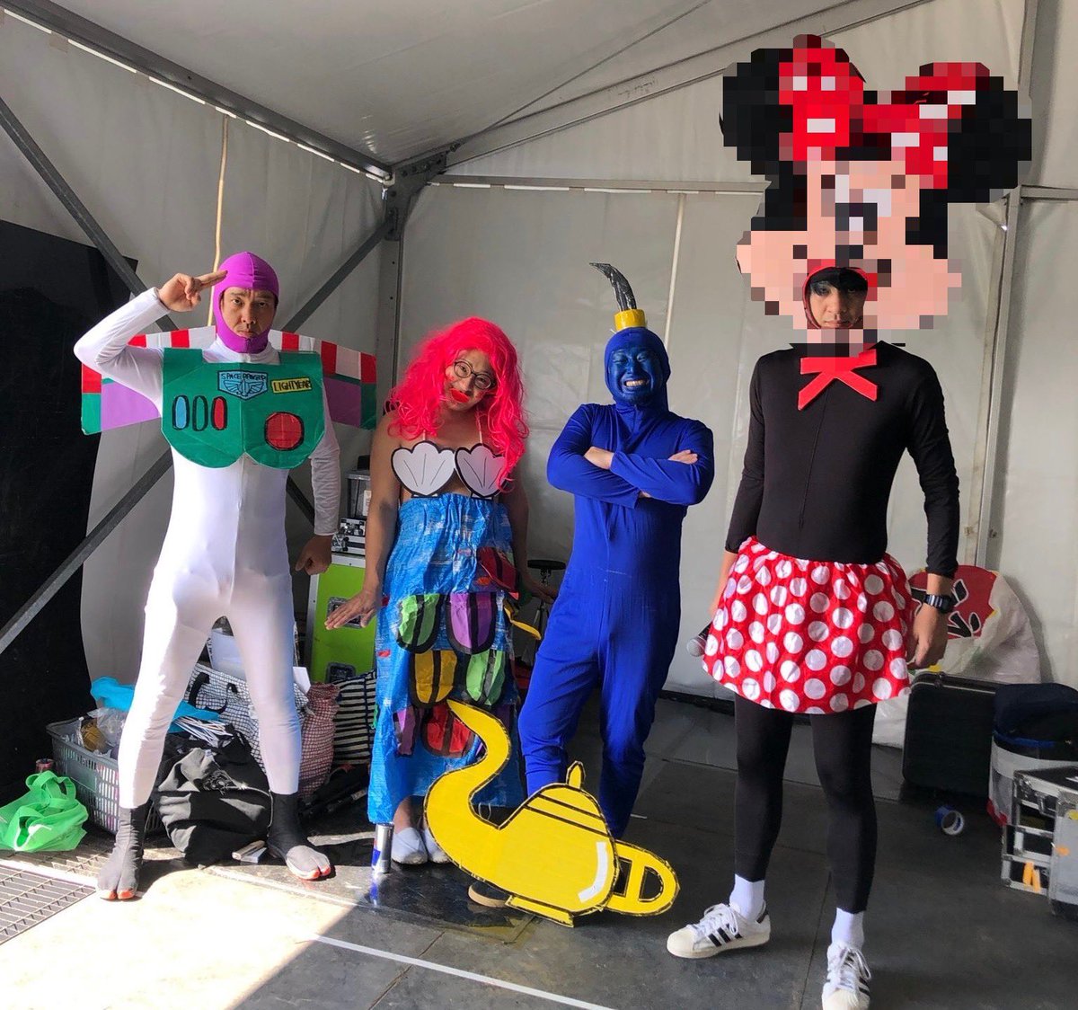 yasuo02080303's tweet image. スペイン村でここぞとばかりにこのネタやろうと思ったんですが、ヤバイTシャツ屋さんがとても大切にしている場所ですし、ここでずっと続けてもらいたいので、迷惑かけないように何か別のおもしろいことやりに行かせてもらいます！