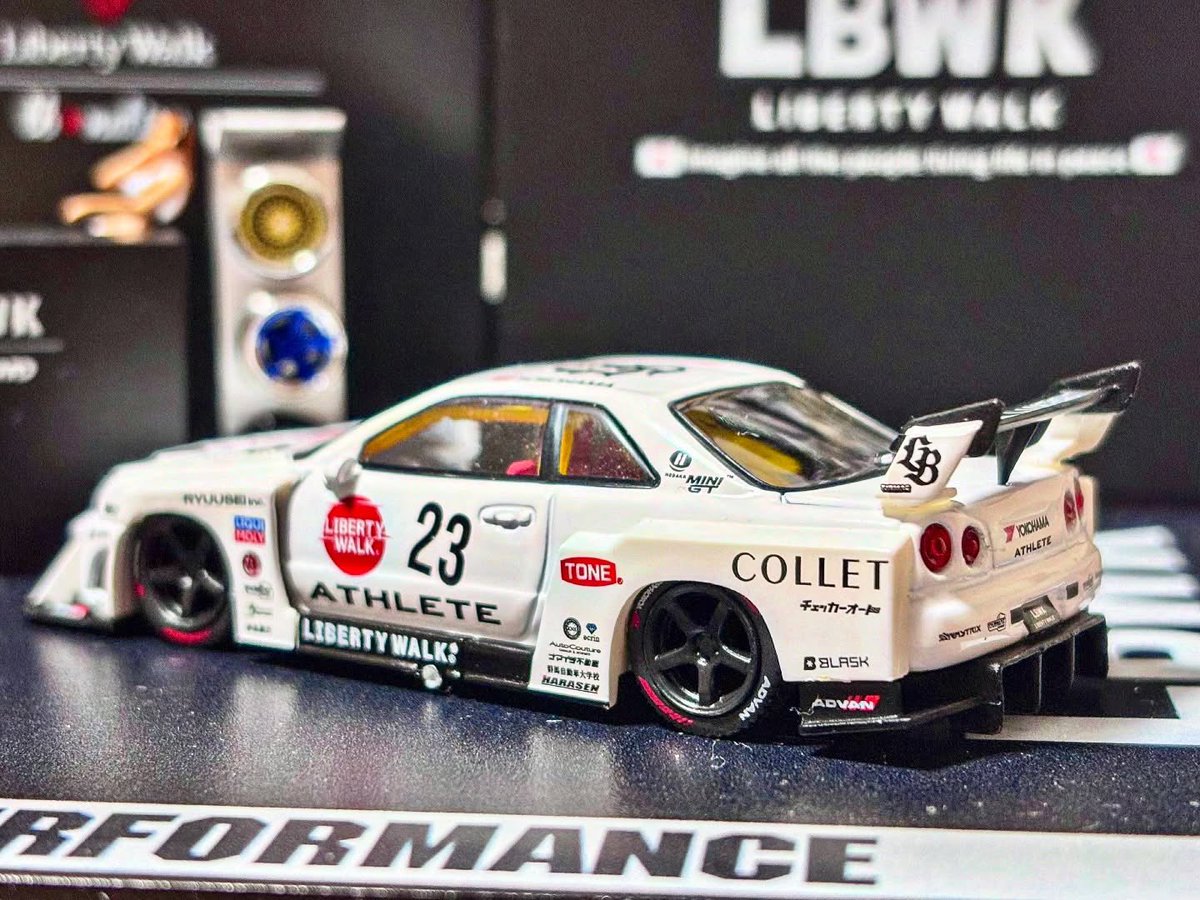 hirukaranomeru's tweet image. 日産・スカイラインGT-R LB-ER34 Super Silhouette ATHLETE/COLLET

オートメッセで購入した一台
遂にminiGTのシルエットに手を出してしまいました🫣
さすがのクオリティ👍
思わずずっと見てられます🥰
ホットウィールでもこれ出してくれんかなぁ🫣

#miniGT
#ミニカー
#ジオラマ
#NISSAN
#libertywalk