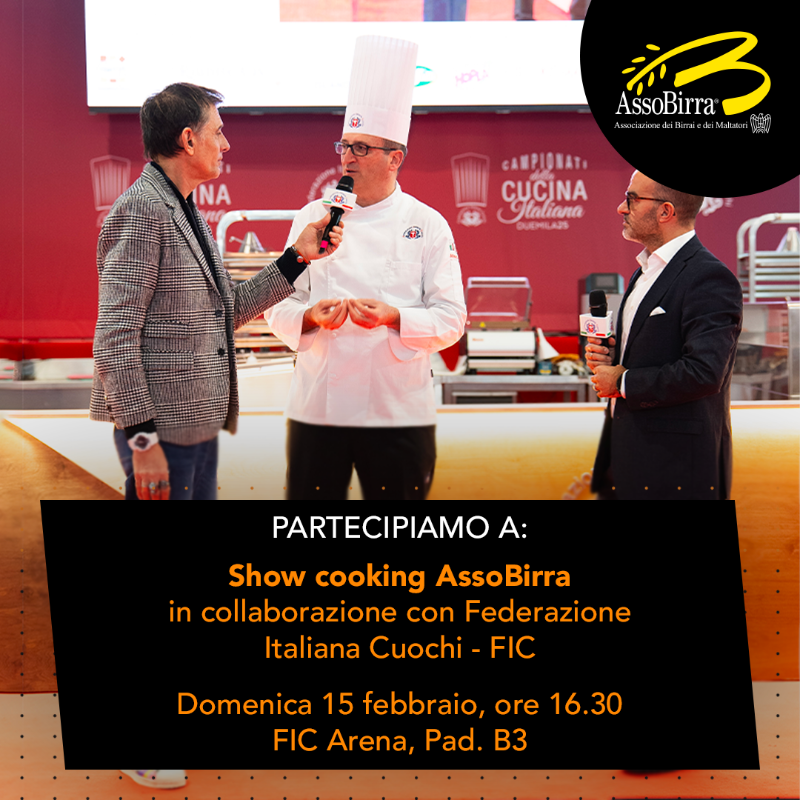 AssoBirra's tweet photo. Partecipiamo anche quest’anno a #BeerAndFoodAttraction, il salone dedicato ai professionisti dell'HoReCa: scopri i nostri appuntamenti in Fiera e vieni a trovarci!

@IEGexpo @fsannella