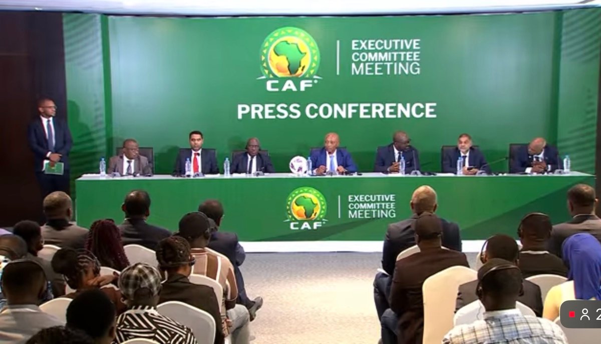 MickyJnr__'s tweet photo. Confederation of African Football President Patrice Motsepe opened the presser by thanking Wallace Karia for his leadership and for hosting the CAF EXCO in Dar es Salaam. 🇹🇿⚽️

#CAFExco
#AfricanFootball https://t.co/Npcz8d7Cro