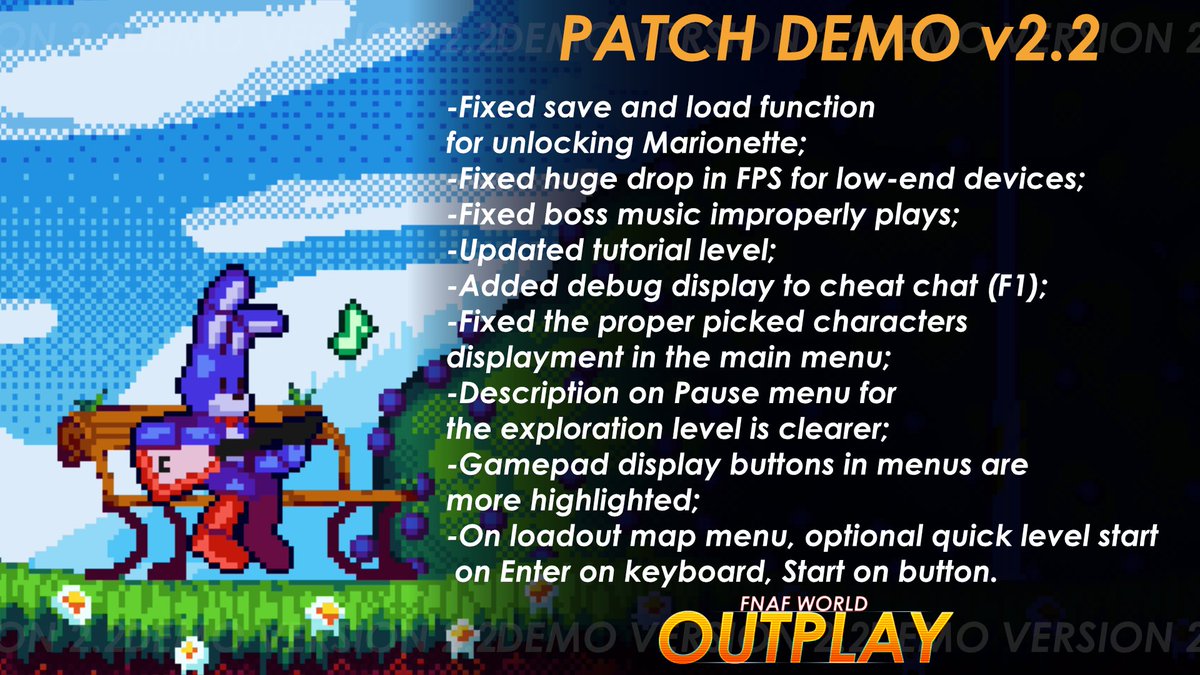 FNAF WORLD: Outplay tweet media