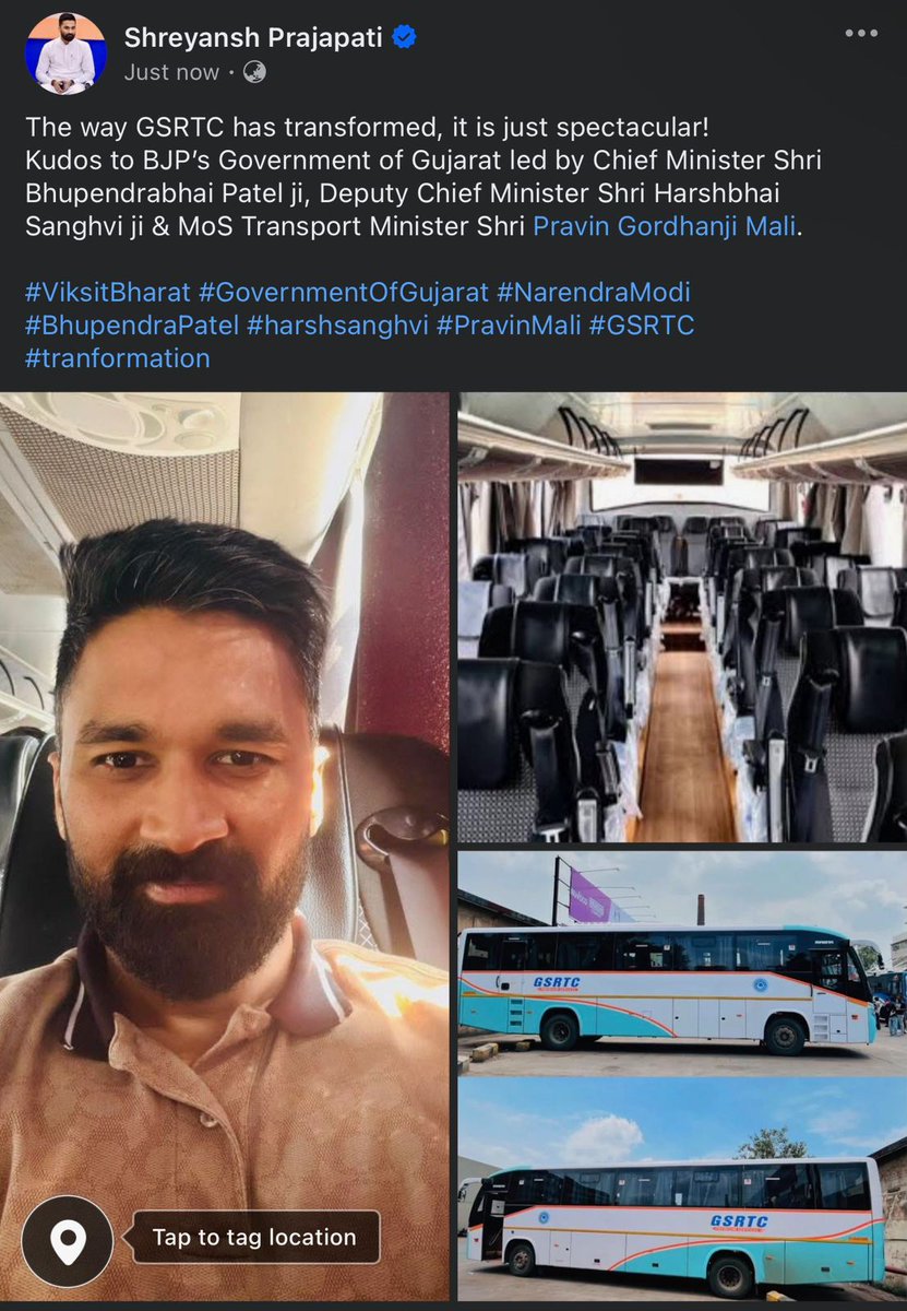 Heartiest congratulations to Gujarat State Road Transport Corporation (GSRTC) for its remarkable transformation and continuous commitment to public service. 🚍

Under the visionary leadership of the Bharatiya Janata Party government and the dedicated efforts of the Government of