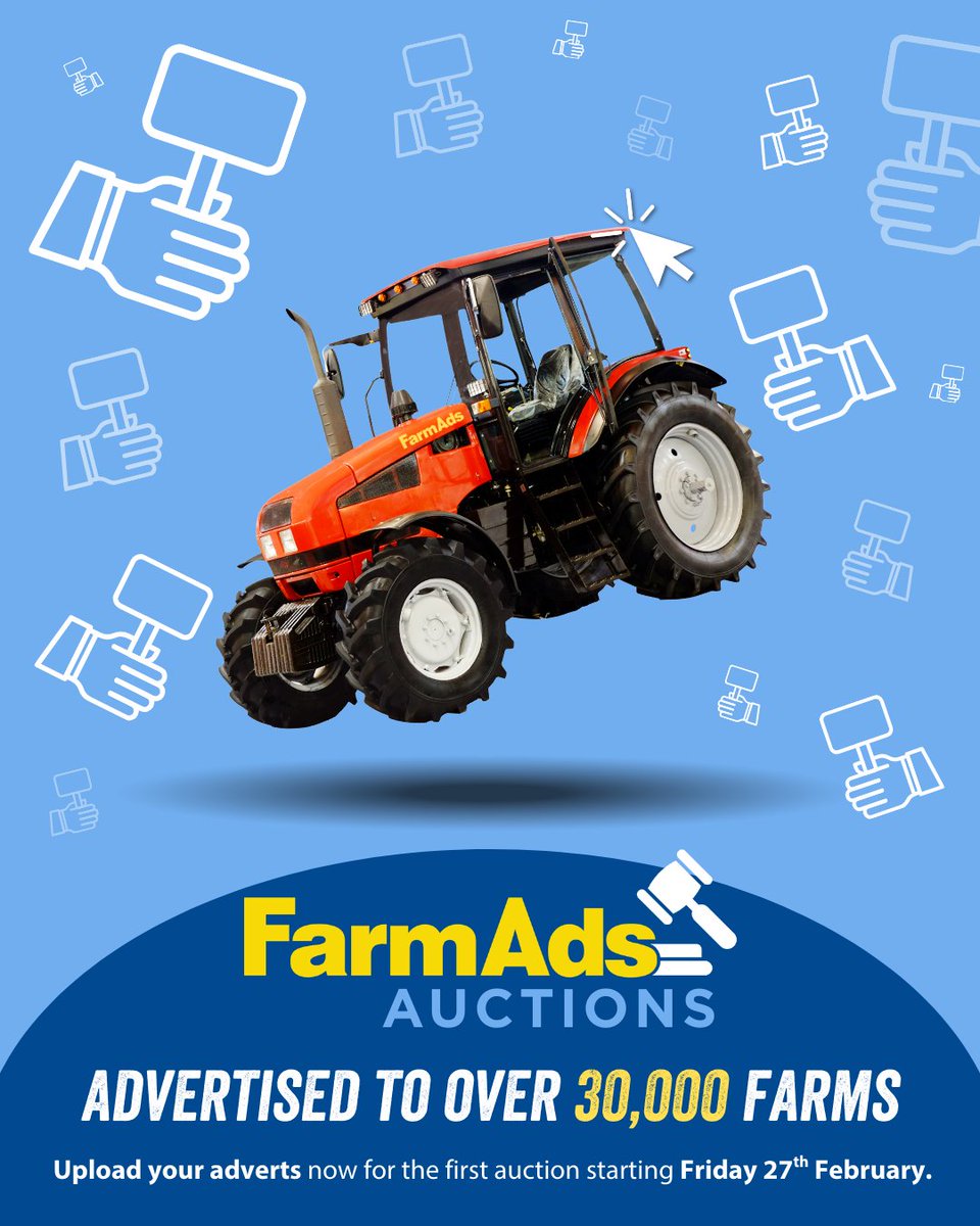 FarmersGuide's tweet image. Want serious interest for your auction lots? Farmers Guide magazine advertises the next FarmAds Auction - sent out to over 30,000 UK farms 🇬🇧
🔔 Submit your stock before Friday 27th February 👉 bit.ly/FarmAdsAuctions

#Auctions #FarmAdsAuctions #MachineryForSale