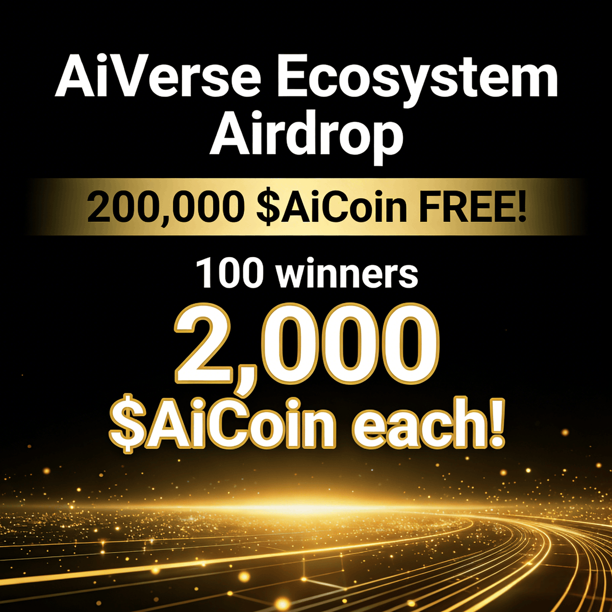 AiVerseWeb3's tweet photo. π AiVerse Ecosystem Airdrop | 200,000 $AiCoin FREE!
π‘ 100 winners Β· 2,000 $AiCoin each!
β
Follow @AiVerseWeb3 & @AiVerseNews
β
Like + Repost this post
β
Drop your wallet address in comments
Draw in 7 days π₯ Good luck!
#AiVerse #AiVerseWeb3 #AiCoin #AiHash #AiCredit https://t.co/wxOQnL6wpF
