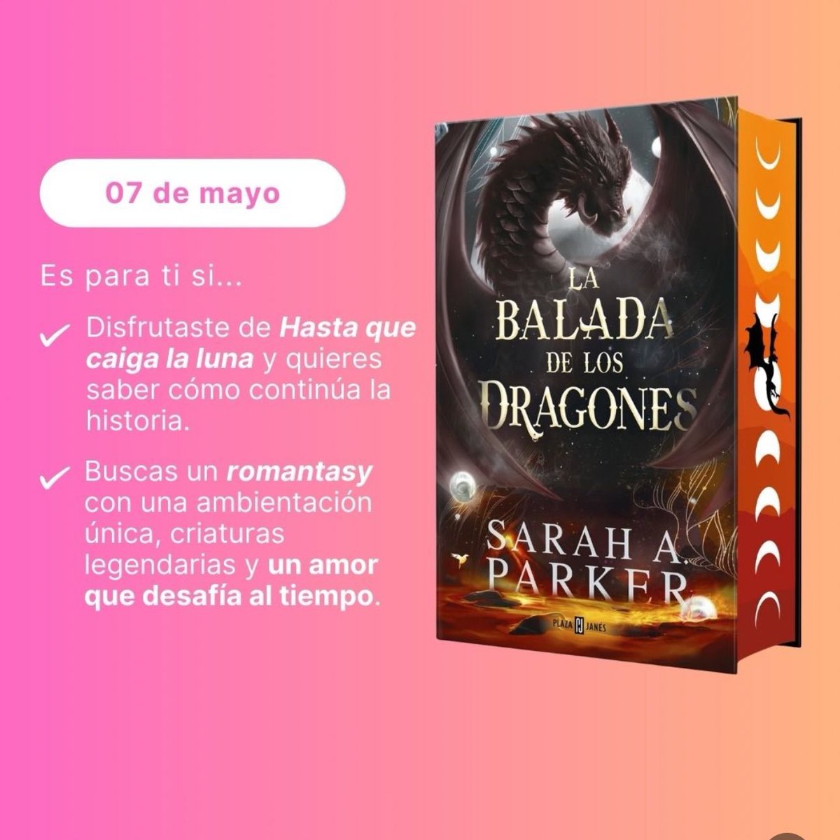 ⚠️ATENCIÓN⚠️

El 7 de mayo <a href="/PlazaYJanes/">Plaza&Janes Lectores</a> publicará “La balada de los dragones” de Sarah A. Parker.