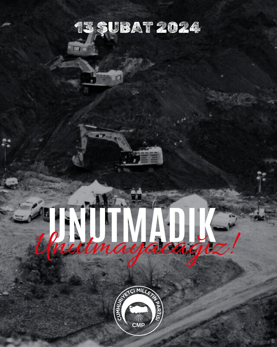 Erzincan, İliç maden faciasında hayatını kaybeden emekçilerimizi rahmetle anıyoruz.

Alın teriyle ekmeğini kazanmaya çalışan işçi kardeşlerimizin acısı yüreğimizde tazeliğini koruyor.

Unutmadık, unutturmayacağız.
Sorumluların adalet önünde hesap verdiği, iş cinayetlerinin son