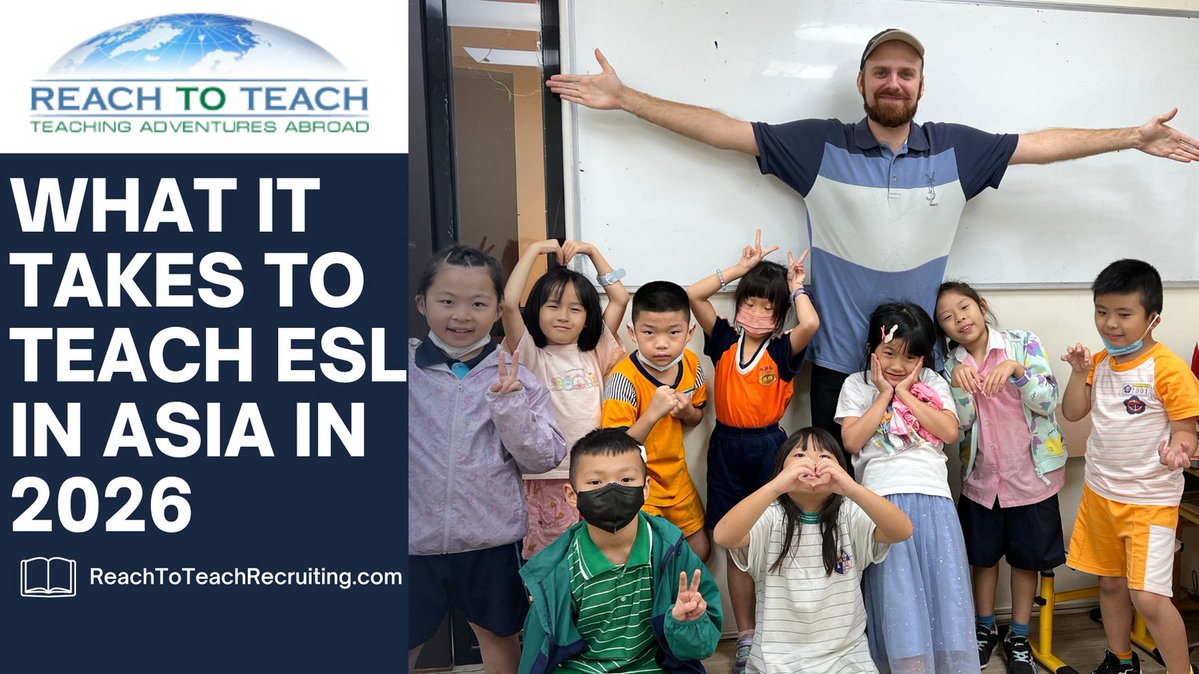 Let’s learn what it takes to teach ESL. Teacher applications often cite vast experience in education with no idea what schools look for. Let's learn what it takes to #TeachInAsia and how #ReachToTeach can help you with your interviews to #TeachAbroad.
🔗
reachtoteachrecruiting.com/blog/what-it-t…