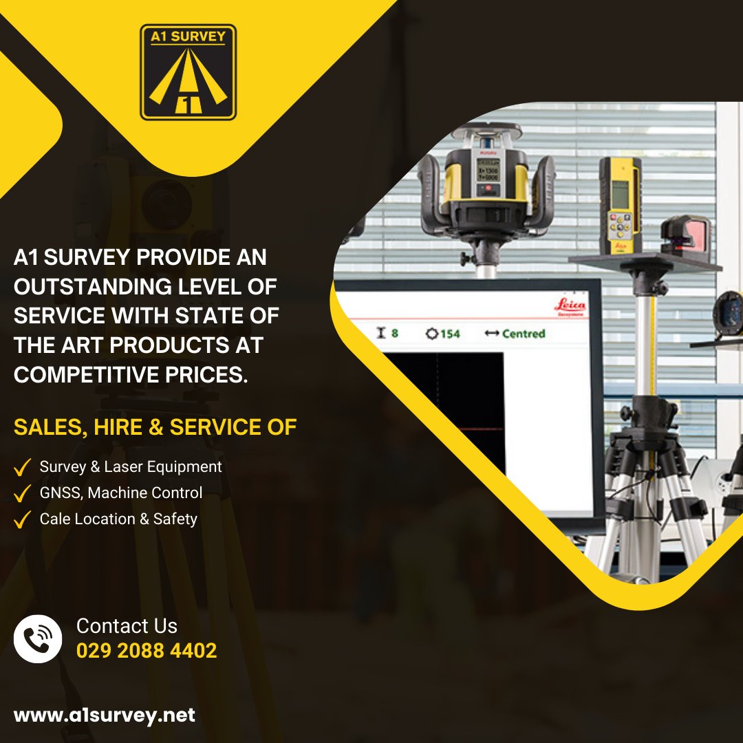 📡 A1 Survey – Sales, Hire &amp; Service

From precision surveying equipment sales to flexible hire options and expert service &amp; maintenance.

🛒 Order, hire, or get expert advice:
📞 029 2088 4402
🌐 a1surveyequipment.net

#A1Survey #SurveyEquipment #EquipmentHire #SurveyingTools