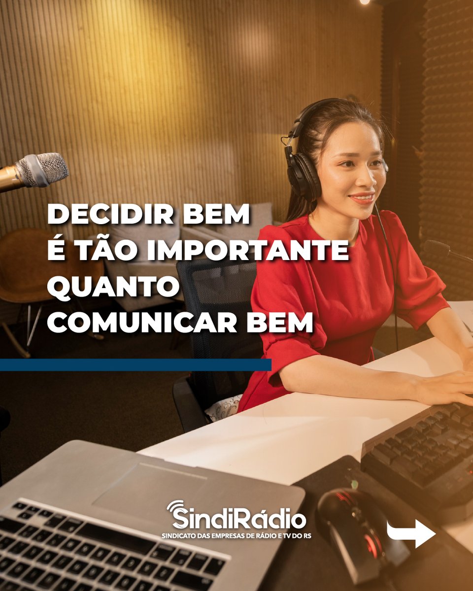 SindiRadio's tweet photo. Cada decisão impacta diretamente a operação, a imagem e a sustentabilidade da rádio.

Por isso, responsabilidade e análise devem caminhar junto com a experiência do setor. https://t.co/xi9DijsUXH