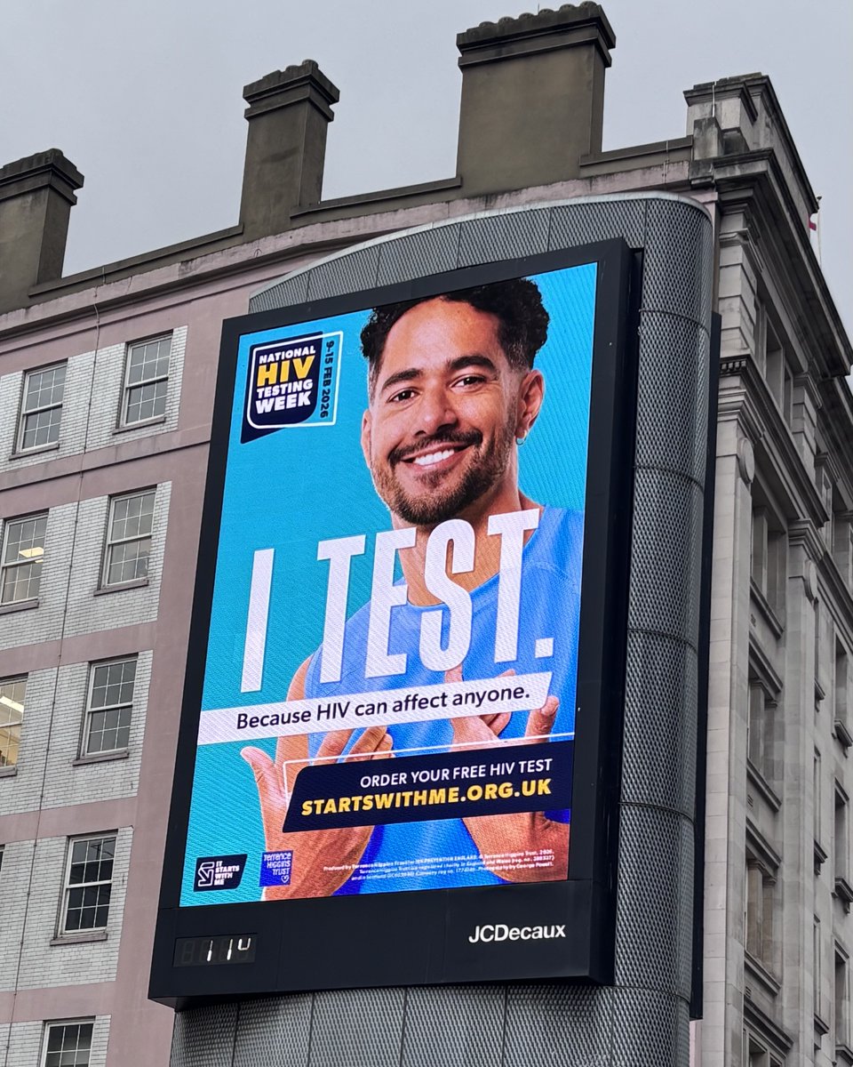 THTorguk's tweet photo. Have you spotted our posters and billboards around the country for National HIV Testing Week?
Anyone in England can order a free HIV test this week.
https://t.co/TG8N0f12zD
#HIVtestingweek https://t.co/g8OlZ45XAn