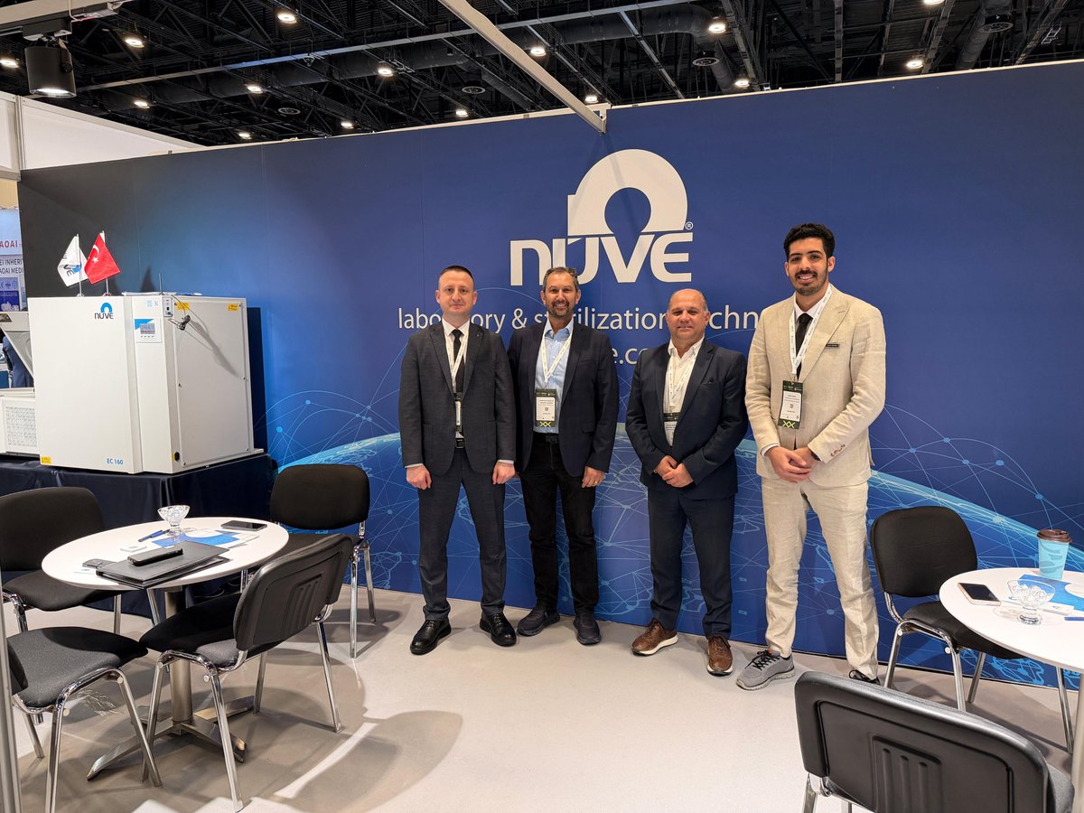 nuve_as's tweet photo. 9–12 Şubat 2026 tarihlerinde Dubai Exhibition Centre’da düzenlenen WHX Dubai (Arab Health) Fuarı’na katıldık.
#WHXDubai #ArabHealth #Nüve #HealthcareIndustry #MedicalTechnology #GlobalGrowth #InternationalBusiness #Innovation #HealthcareSolutions #DubaiExhibitionCentre https://t.co/bGfrEi8Ber