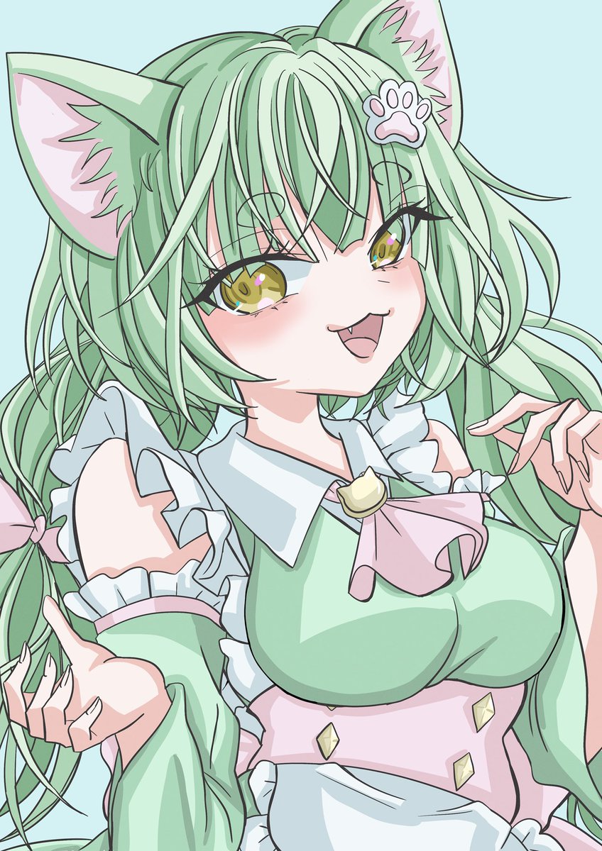 ネコ耳メイドさん

#illustration #originalart