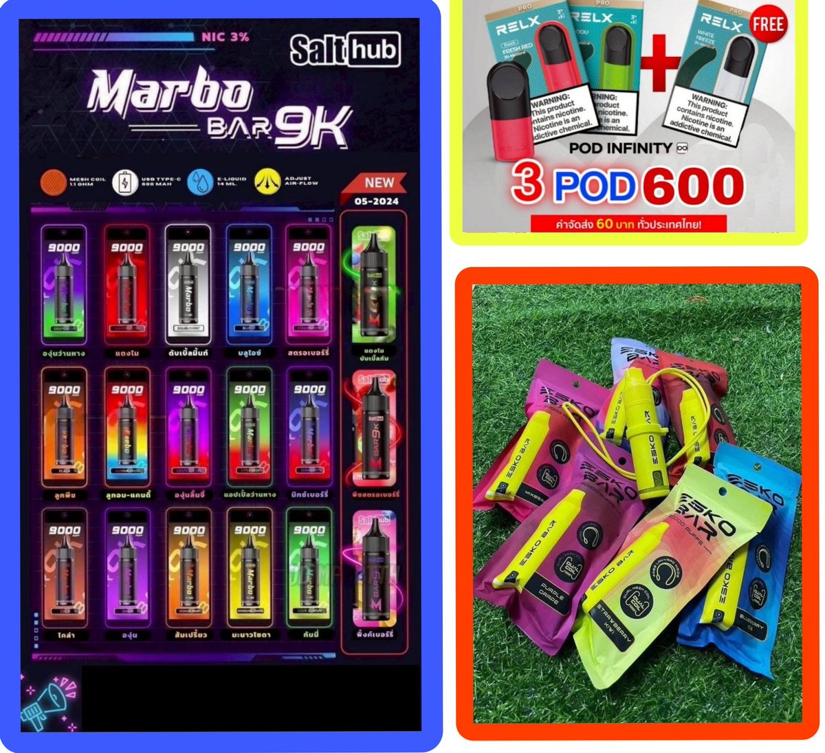 mixfberries's tweet photo. บุหรี่ไฟฟ้า พอตใช้แล้วทิ้ง น้ำยา หัวพอต
สินค้างานแท้100% พร้อมส่ง🚀
🅿️ส่งด่วนGRAB&amp;แมส 15-30 นาที
กทม เชียงใหม่ ภูเก็ต (ต่างจังหวัด ส่งพัสดุ)
👇👇👇👇
แอดไลน์📱🆔️ eer4455

#บุหรี่ไฟฟ้าส่งด่วน #พอตใช้แล้วทิ้ง  #หัวพอต #พอตกทม #พอตเชียงใหม่ #พอต #พอตส่งด่วน #บุหรี่ไฟฟ้า https://t.co/IKXWHSGGXL