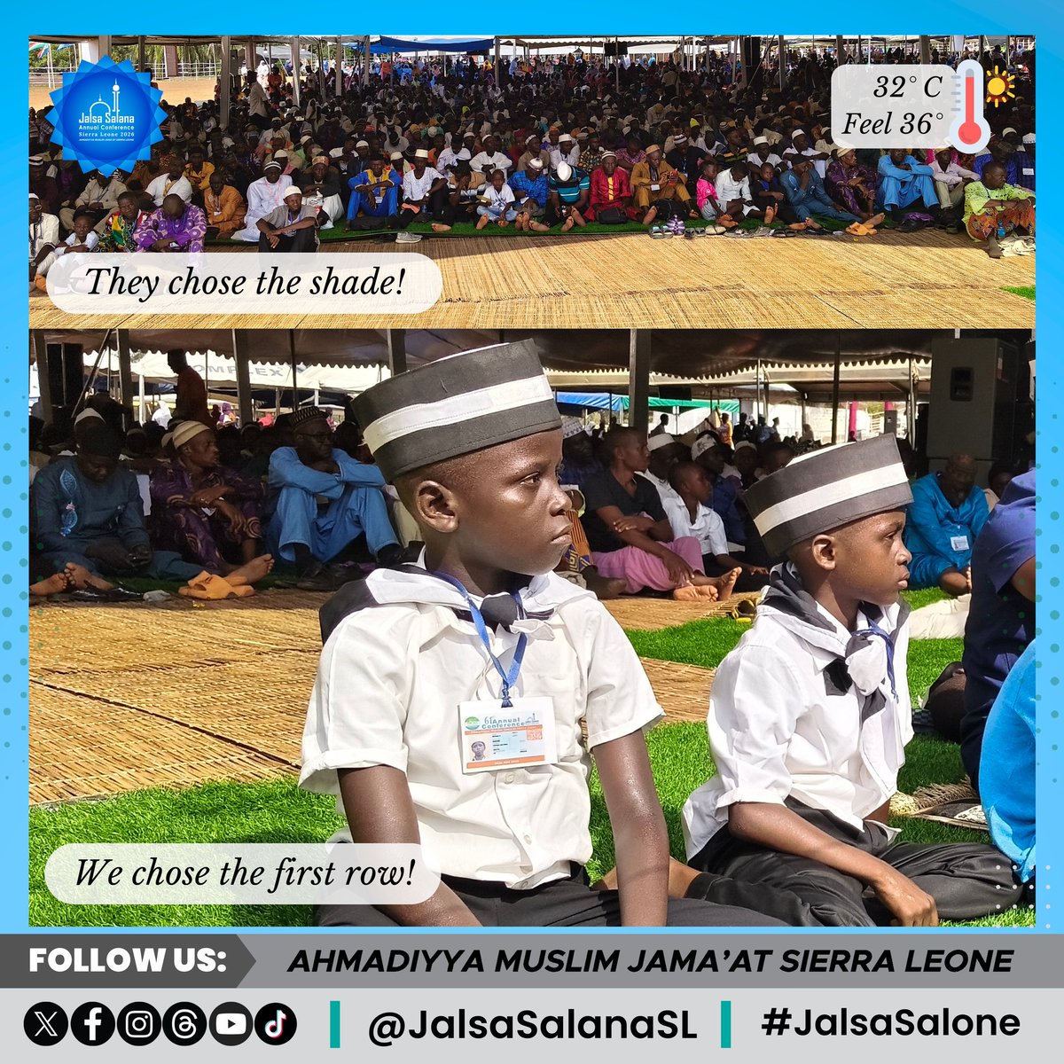 JalsaSalanaSL's tweet photo. 🌟 *Little Soldiers of Ahmadiyyat* 🌟

احمدیت کا میں ننھا سا سپاہی ہوں مگر
شیر کا رکھتا ہوں میں جو دل تو چیتے کا جگر

Translation:
I may be a little soldier of Ahmadiyyat,
But I possess the heart of a lion and the courage of a leopard.
#JalsaSalana #JalsaSalone #Atfal https://t.co/lnSaShTvA0