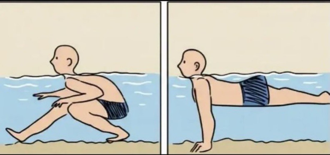 No one:

Men in a swimming pool: