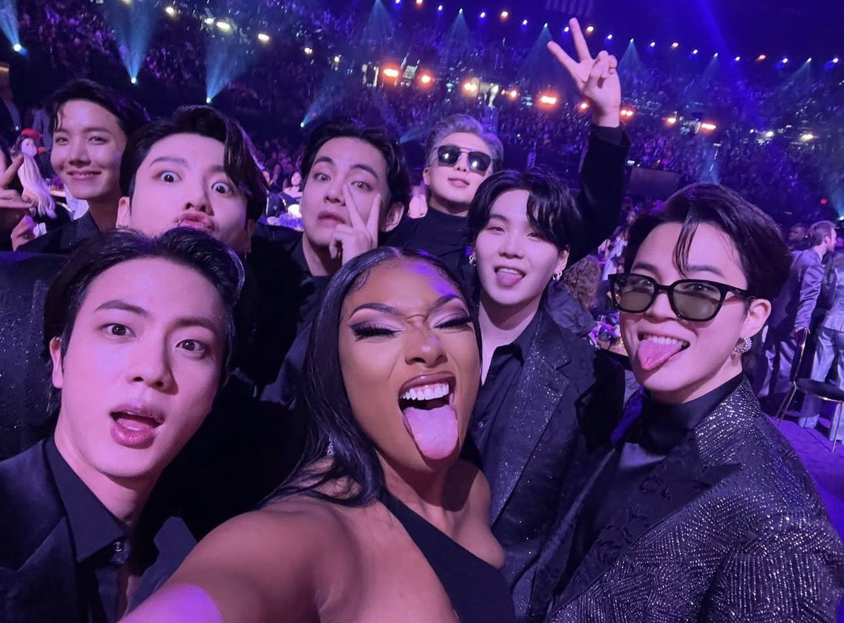 Megan Thee Stallion praises BTS in a new interview with GQ Magazine: 

“They just share a strong bond with each other and genuinely communicate as a group. It’s so rare to see that collective level of humility, love, and teamwork, but it’s a special dynamic.”