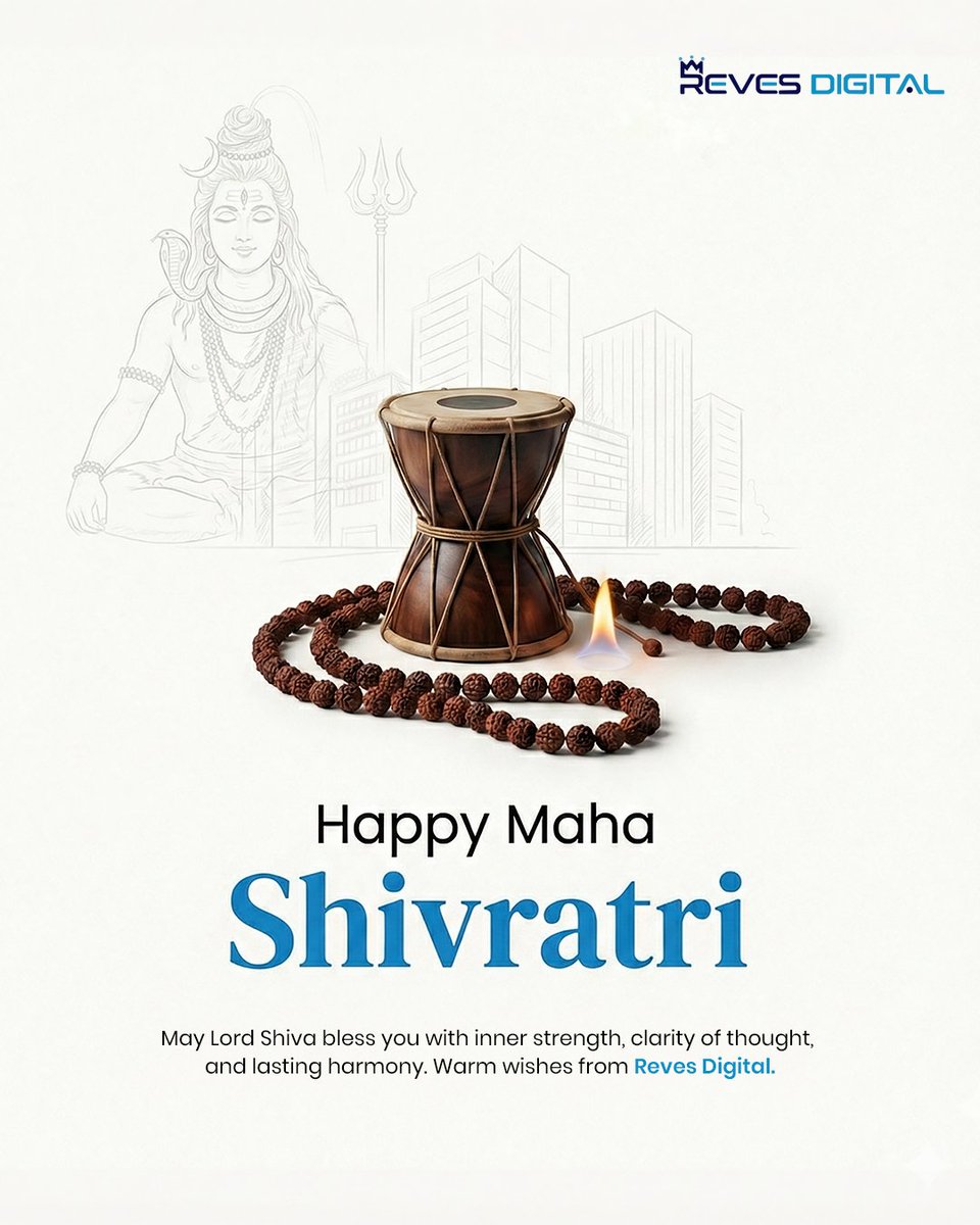 RevesDigital's tweet photo. 🙏Wishing you a peaceful and
prosperous Mahashivratri from Reves Digital! May
Mahadev’s blessings always guide your path. Om
Namah Shivaya! 🔱 ✨

#RevesDigital #Digital #mahashivratri #mahadev
#omnamahshivaya https://t.co/02He4VQmUQ