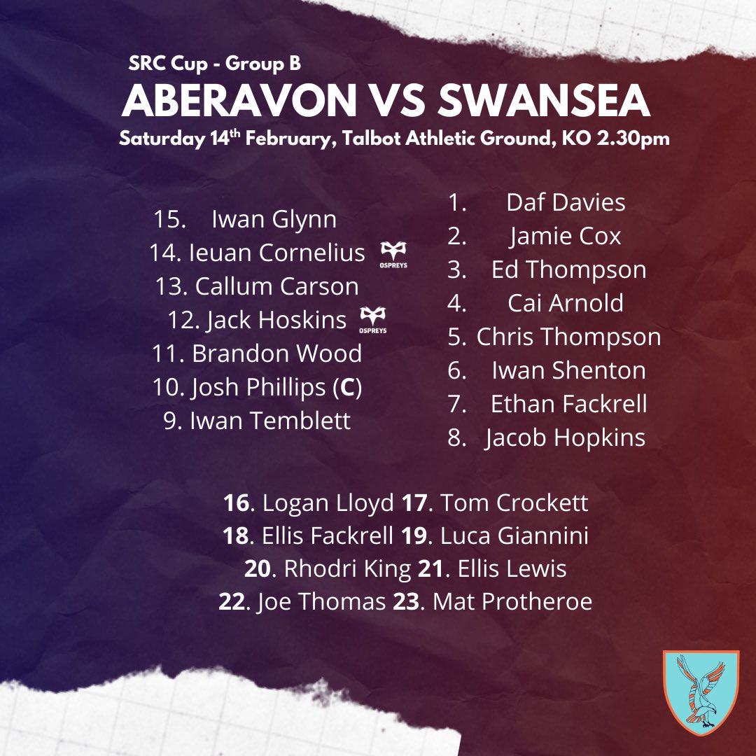 Swansea Rugby Club tweet media