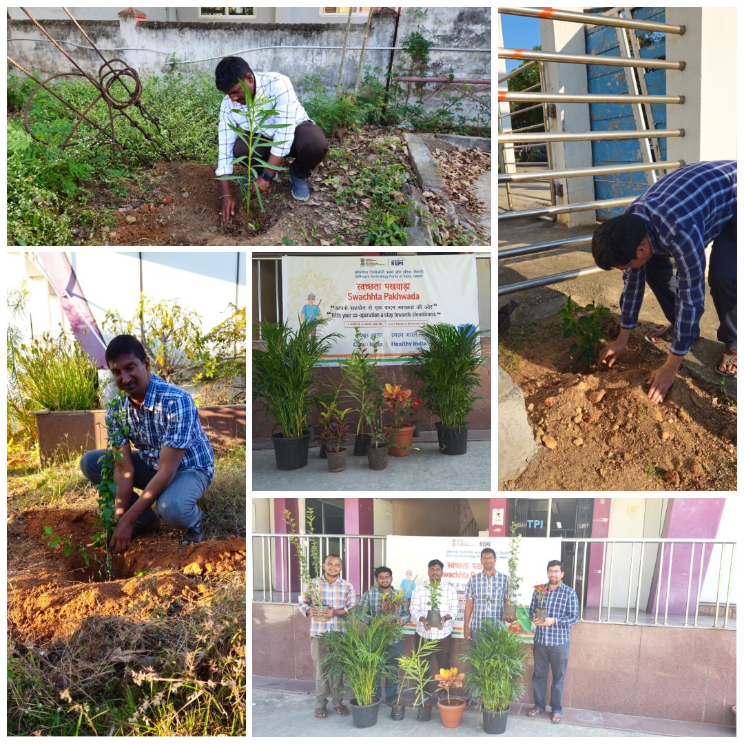 STPI_TIRUPATI's tweet photo. @STPI_TIRUPATI  is celebrating #SwachhtaPakhwada by adding more green to the campus. Every sapling planted is a step towards a healthier and cleaner environment. #SwachhBharatAbhiyan #GreenInitiative @GoI_MeitY @stpiindia @arvindtw @guptaa_sanjay
@kavithaC8 @SwachhBharatGov https://t.co/pQlPeo5Jb3
