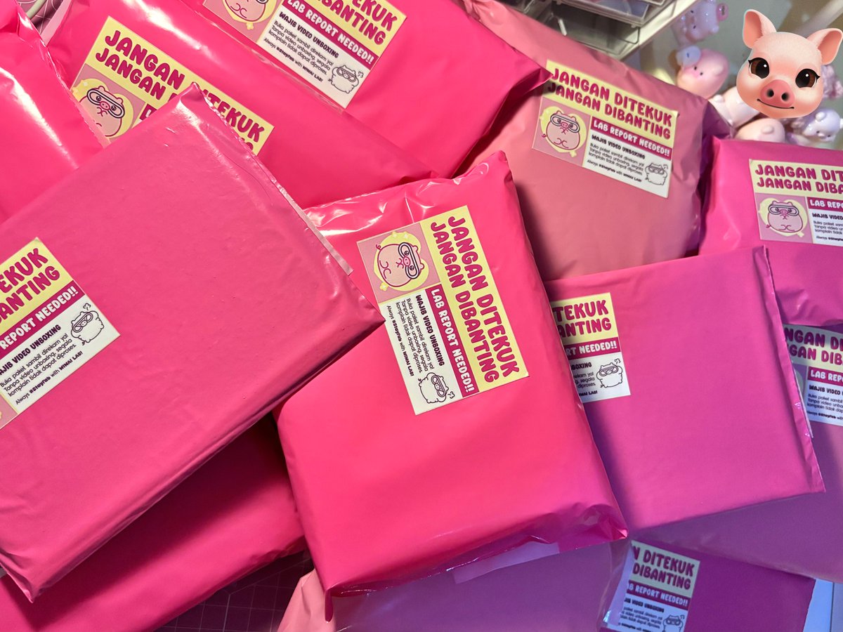 wiwailab's tweet photo. Yesterday and today’s orders!

Terima kasih yang sudah check out pelunasan Sweetness of Cortis Button Pin💗

Bagi yang belum, Wiwai tunggu sampai terakhir tanggal 19 Februari 17.00 WIB. Link pelunasan bisa dicek di inbox email masing-masing yaa ^^ https://t.co/rXkmh9JkkV